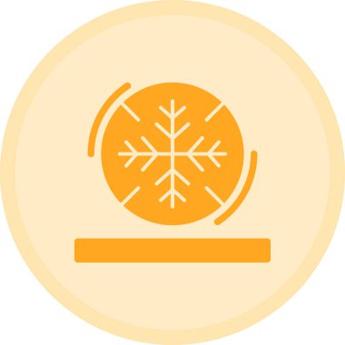 Kış. Web simgesi basit illüstrasyon