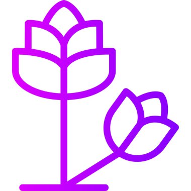 Bitki. Web simgesi basit illüstrasyon