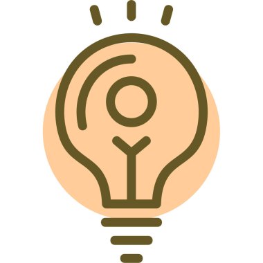 ampul simgesi vektör illüstrasyonu