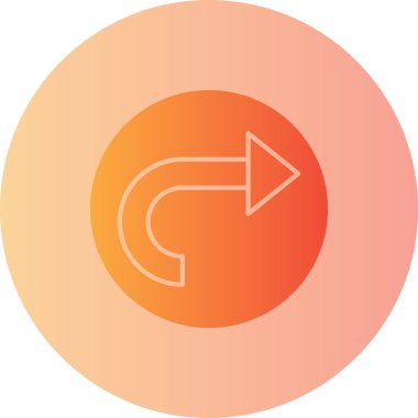 Ok. Web simgesi basit illüstrasyon