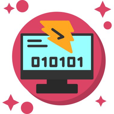 Ağ simgesi. uzun gölgeli dizüstü bilgisayar