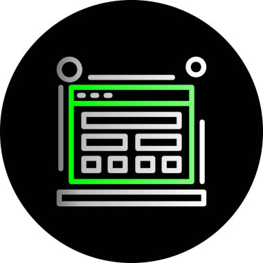 eşsiz sunucu veri merkezi vektör simgesi