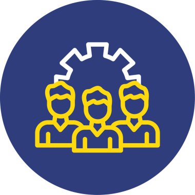 Vektör çizimi. Ofisteki insanlar.