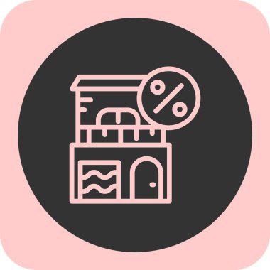 Bir binanın vektör illüstrasyonu