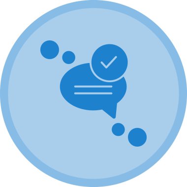 Kabarcık sohbet simge vektör çizim