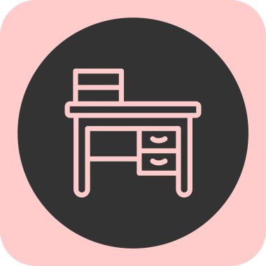 Masa simgesi, vektör illüstrasyonu