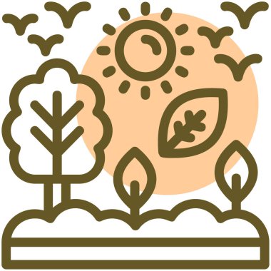 Sonbahar yaprakları sonbaharda sonbahar ikonu - açık hava kategorisi