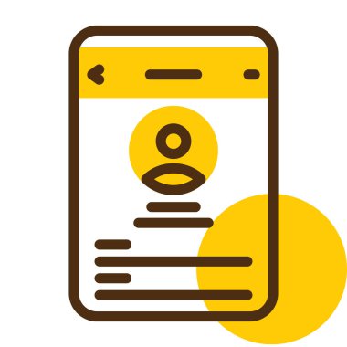 - Telefon. Web simgesi basit illüstrasyon