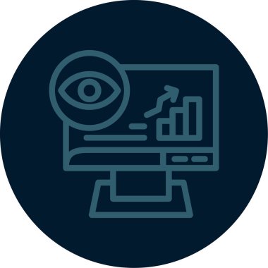 seo modern simgesinin vektör illüstrasyonu