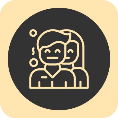 Modern b 'nin vektör illüstrasyonu insanların ikonundan yoksun