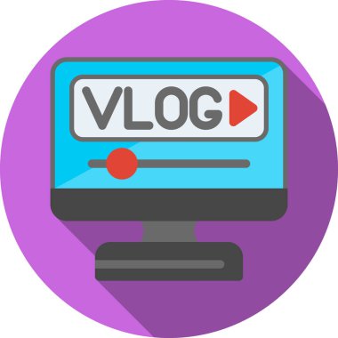 günlük düz simge, vektör illüstrasyonu