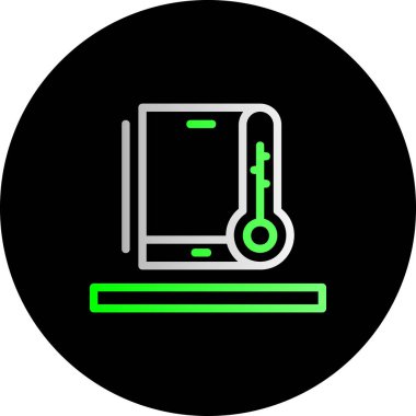 Soyut arkaplanda dizüstü bilgisayar simgesi izole edildi