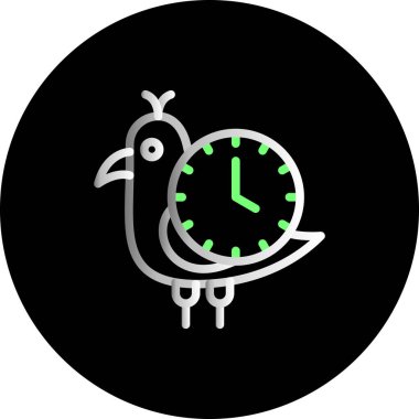 Alarm Simgesi Moda Biçiminde İzole Arkaplan