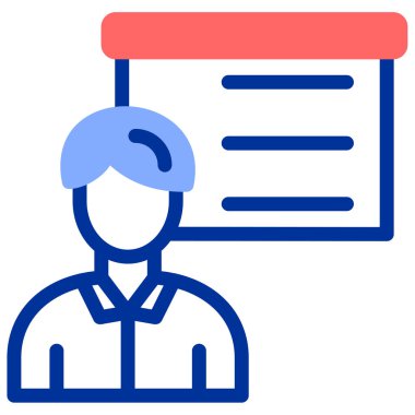 Avatar doktor ikon vektör çizimi