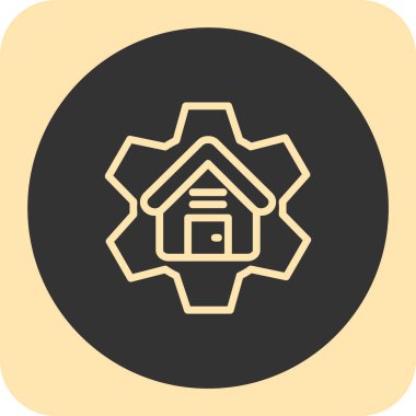 Ev simgesi vektör illüstrasyonu