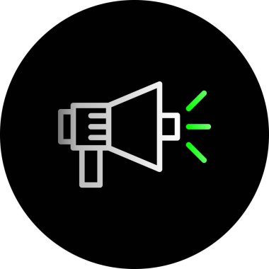 megafon simgesi, vektör illüstrasyonu
