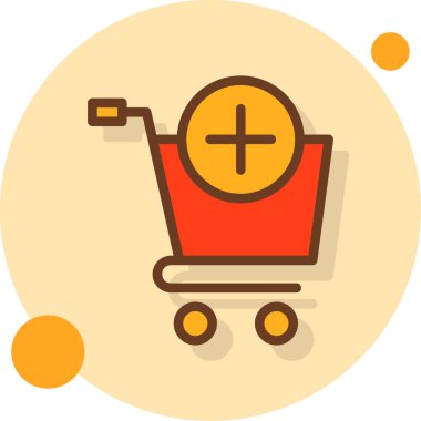 Alışveriş. Web simgesi basit illüstrasyon