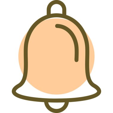 Çan simgesi vektör illüstrasyonu