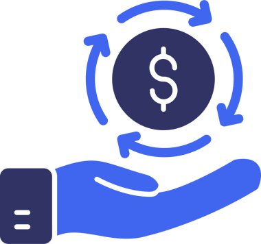 Dolar parası. Basit resimleme