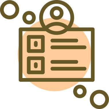 Belge. Web simgesi basit illüstrasyon