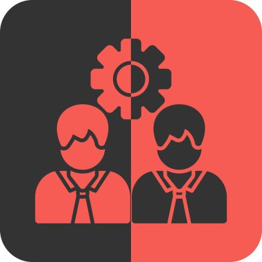 Ekip çalışması simge vektör çizim