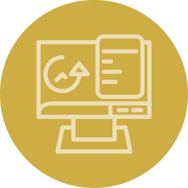 seo modern simgesinin vektör illüstrasyonu