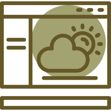 tarayıcı pencere simgesi. vektör illüstrasyonu