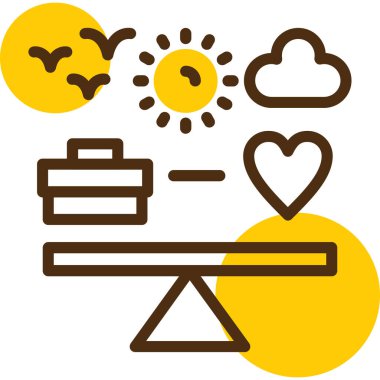 İş hayatı bütünleşmesi. Basit simge