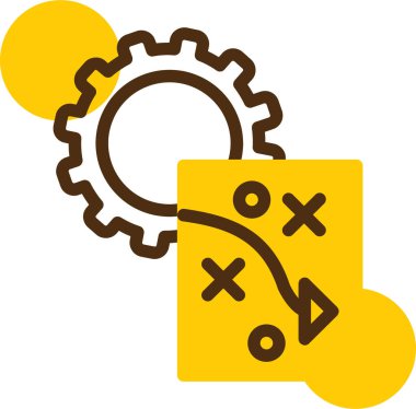 Farklı boyutlarda dişliler ve dişliler, farklı renkte.