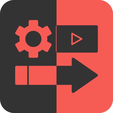 Modern bir simgenin vektör illüstrasyonu