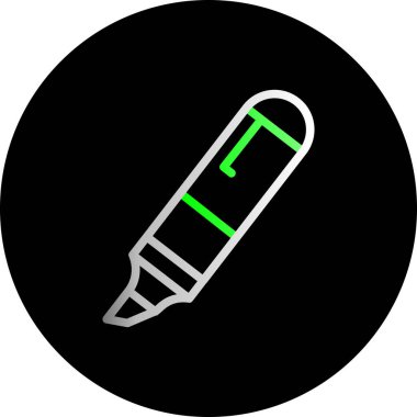 kalem glyph vektör tasarımı