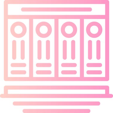 veritabanı. Web simgesi basit illüstrasyon