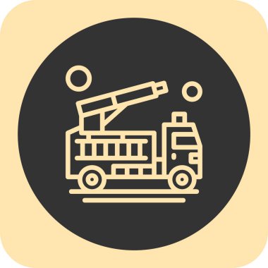 Yangın söndürme ikonu. vektör illüstrasyonu