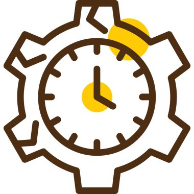 Saat. Web simgesi basit illüstrasyon