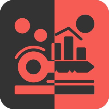 seo modern simgesinin vektör illüstrasyonu