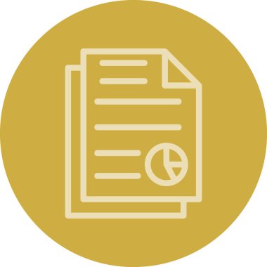 Belge. Web simgesi basit illüstrasyon