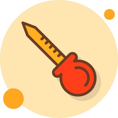 Bıçak. Web simgesi basit illüstrasyon