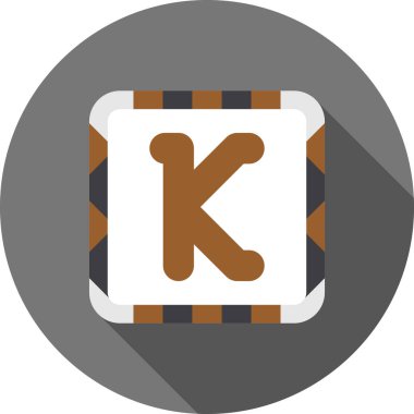 Tek izole edilmiş çerez simgesinin vektör illüstrasyonu