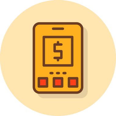 öde düz simge, vektör illüstrasyonu