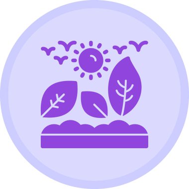 Bitki. Web simgesi basit illüstrasyon