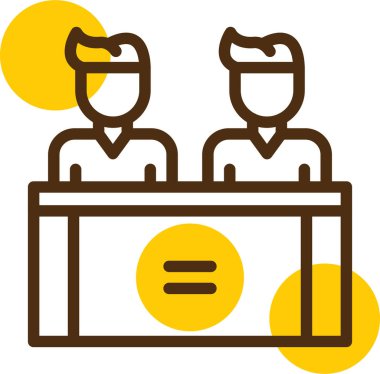 Bir çiftin vektör illüstrasyonu