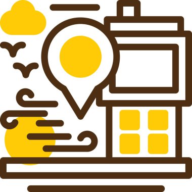 dosya özeti biçiminde konum haritası konumu simgesi