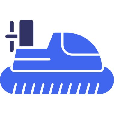 Elektrikli süpürge simge vektör çizim