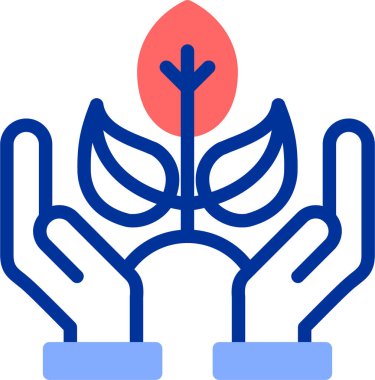 Bitki. Web simgesi basit illüstrasyon