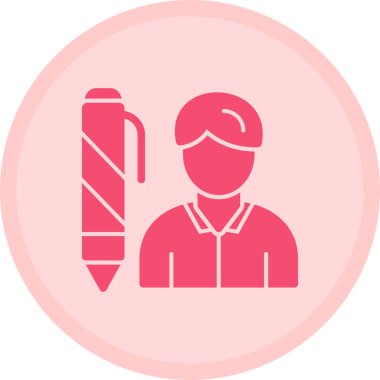 Bir kadın simgesinin vektör illüstrasyonu