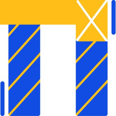 bayrak simgesi modada düz stil.