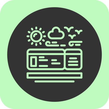 Bulut simgesi vektör illüstrasyonu