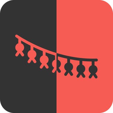 Geleneksel Çin kağıt feneri ikonu