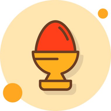 Yumurta. Web simgesi basit illüstrasyon