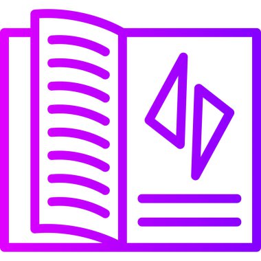 Bir belge simgesinin vektör illüstrasyonu